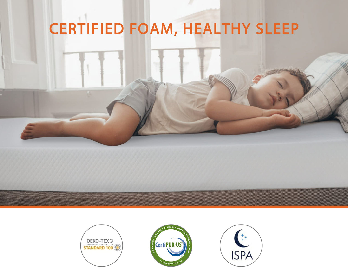 Twin Mattress, 5/6/8/10/12 Inch Medium Firm Mattress Memory Foam Mattress for Cool Sleep & Pressure Relief, Certipur-Us Certified Twin Bed Mattress, Twin Size Mattresses Bed in a Box, (Twin, 10 Inch)