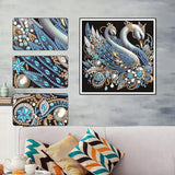 Anuver Diamond Painting Kits for Adults Swan, 5D Special Shape Crystal Rhinestones Diamond Painting for Beginners, Diamond Art Kits for Home Wall Decoration, 12×12 Inch Anuver