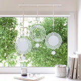 Mmucco 10 Pack Sublimation Wind Spinner Blanks 10 Inch,3D Aluminum Wind Spinners Sublimation Blank DIY Crafts Ornaments for Indoor Outdoor Garden Yard Mmucco