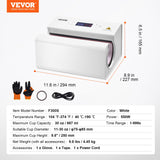 VEVOR Auto Tumbler Heat Press Machine, Mug Heat Press with Temp and Time Setting, Even Heating for 11-30oz Sublimation Tumblers, Mug, Cups (White) VEVOR
