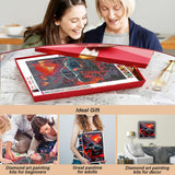 hill froeistung 5D Car Diamond Art Painting Kits for Adults,Sun Diamond Art for Beginners, DIY Full Drill Mountain Diamond Art Painting for Wall Decor,12x12inch hill froeistung
