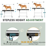 Reljofum 46" Electric Grooming Table, Heavy Duty Dog Grooming Table w/PVC Non-Slid Mat Reljofum