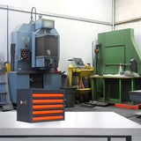 5 Drawers Drill Bit Dispenser Cabinet - Drill Bit Organizer Cabinet for 1/16" to 3/8" | Stackable Milling Cutter Storage Box for Drill Bit Storage DRIFFY