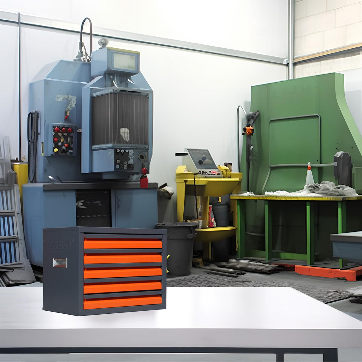 Drill Bit Dispenser Cabinet - 5 Drawers Drill Bit Organizer Cabinet | Drill Dispenser Organizer Cabinet Storage Size from 1/16" to 3/8" | Stackable Milling Cutter Storage Box for Drill Bit Storage Nanberone