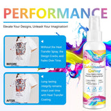 FSLHCY Sublimation Spray 120ML & 120gsm Sublimation Paper 8.5 x 11 inches FSLHCY