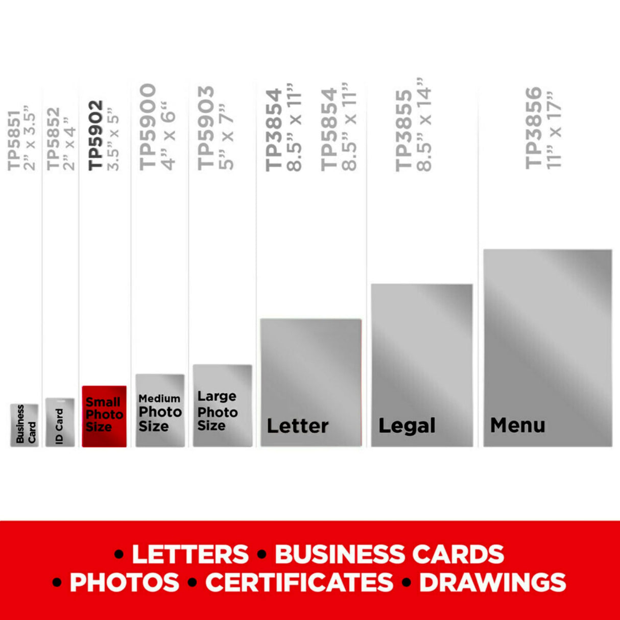 Scotch Thermal Laminating Pouches Premium Quality, 5 Mil Thick for Extra Protection, 20 Pack Business Card Size Laminating Sheets, Our Most Durable Lamination Pouch, 2.3 x 3.7 inches (TP5851-20) Scotch