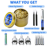 BACOENG 2 in 1 882D Soldering Iron Hot Air Rework Station with LED Display and ℉/℃ Conversion BACOENG