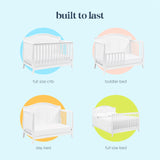 DaVinci Emmett 4-in-1 Convertible Crib in White, Greenguard Gold Certified DaVinci