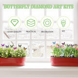ZYNERY Butterfly Diamond Art Kit - 12 PCS Mini Art Craft Supplies for Adults - Garden Decor Painting ZYNERY