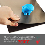IdeaFormer-3D Double Sided Textured PEI Sheet 235x235mm, Flexible PEI Spring Steel (No Magnetic Build Plate) for Creality K1/Ender 5 S1/Ender 3/Ender 3 Pro/Ender 3 V2/Ender 3 S1 Pro/Ender 3 Neo IdeaFormer-3D