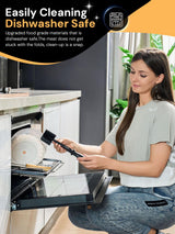 Meat Chopper, Hamburger Smasher Tool, Ground Beef Chopper Tool and Premium Heat Resistant Masher, Ground Turkey and More, Nylon Ground Beef Chopper Tool and Meat Fork, Non Stick Mix Chopper CLUEAPOP