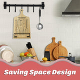 Funistree Kitchen Conversion Chart Cookbook Stand, Sturdy Wood Cook Book Holder, Recipe Cookbook Holder Stand with Kitchen Counters, Kitchen Baking Gifts for Women, Accessiores for Holding Cookbook Funistree