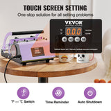 VEVOR Tumbler Heat Press Machine, 11-30oz Mug Press, Heat Up Fast and Even, Tumbler Press with Sublimation Paper, Tape and Gloves, Temp and Time Setting, for Sublimation Tumblers, Cups, Mugs, Purple VEVOR