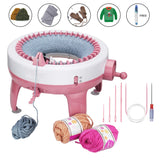 MIAOKE Knitting Machine, 40 Needles Smart Weaving Loom Knitting Round Loom, Knitting Board Rotating Double Knit Loom Machine, DIY Knitting Loom Machines Weaving Loom Kit for Adults and Kids MIAOKE