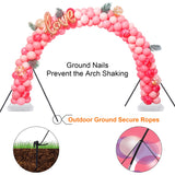 Chamvis Balloon Arch Kit, 9FT Height & 10FT Width Adjustable Balloon Arch Stand Garden Arbors: Balloon Arch Frame Plant Support Stand for Wedding Baby Shower Birthday Garden Arbors Photo Backdrop chamvis