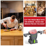 2025 Fresh Meat Slicer Cleaver, Thickness Adjustable 2 or 4 mm, Manual Fresh Meat Cutter, Fresh Meat Slicing Shredding, Fresh Beef Pork Mutton for Home Cooking BBQ Hot Pot Meat Slicer ZTQCSQ