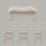 Signature Design by Ashley Skempton Modern 24" Counter Height Upholstered Barstool, 2 Count, Whitewash Signature Design by Ashley