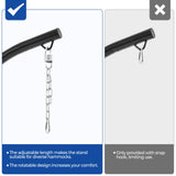 Yaheetech Hammock Chair Stand, C-Stand for Hanging Hammock Chair w/Buckle & S-Shaped Hook - Free Rotation C-Stand Hammock Stand for Hanging Chairs, Swings, Max.Weight Capacity 300Lb Yaheetech