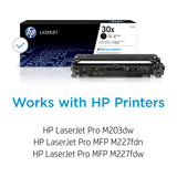 HP 30X Black High-yield Toner Cartridge | Works with HP LaserJet Pro M203 Series, HP LaserJet Pro MFP M227 Series | CF230X HP