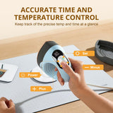 HTVRONT Mini Heat Press - 3 in 1 Heat Press Machine for T-Shirts Mugs Hats with Customized Temp & Time, Larger Curved Flat Heat Plate, Mini Iron Digital Display Memory Function Insulated Base HTVRONT