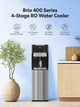 Brio Commercial Grade Bottleless Ultra Safe Reverse Osmosis Drinking Water Filter Water Cooler Dispenser-3 Temperature Settings Hot, Cold & Room Water - UL Approved – Point of Use Brio