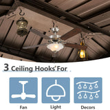 Aoxun 12' x 20' Permanent Gazebo, Wooden Finish Coated Aluminum Frame Canopy with Dual-Layer Galvanized Steel Hardtop Top, Outdoor Metal Pavilion, for Deck, Patio and Backyard Aoxun