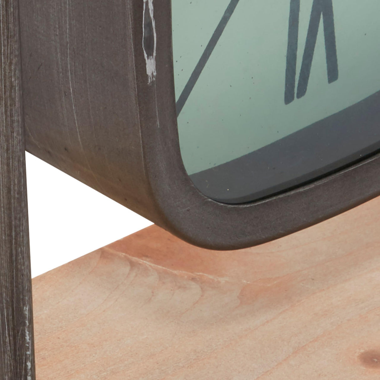 Deco 79 Wood Pendulum Clock with Wood Base, 10" x 5" x 12", Gray Deco 79