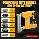 18GA Cordless Brad Nailer Compatible with Dewalt 20V MAX Battery, 2 in 1 Brushless 5/8 to 1-1/4 Inch Cordless Nail Gun with 1000pcs Nails/Staples for Carpentry and Woodworking Projects(Tools Only) Yutesiri