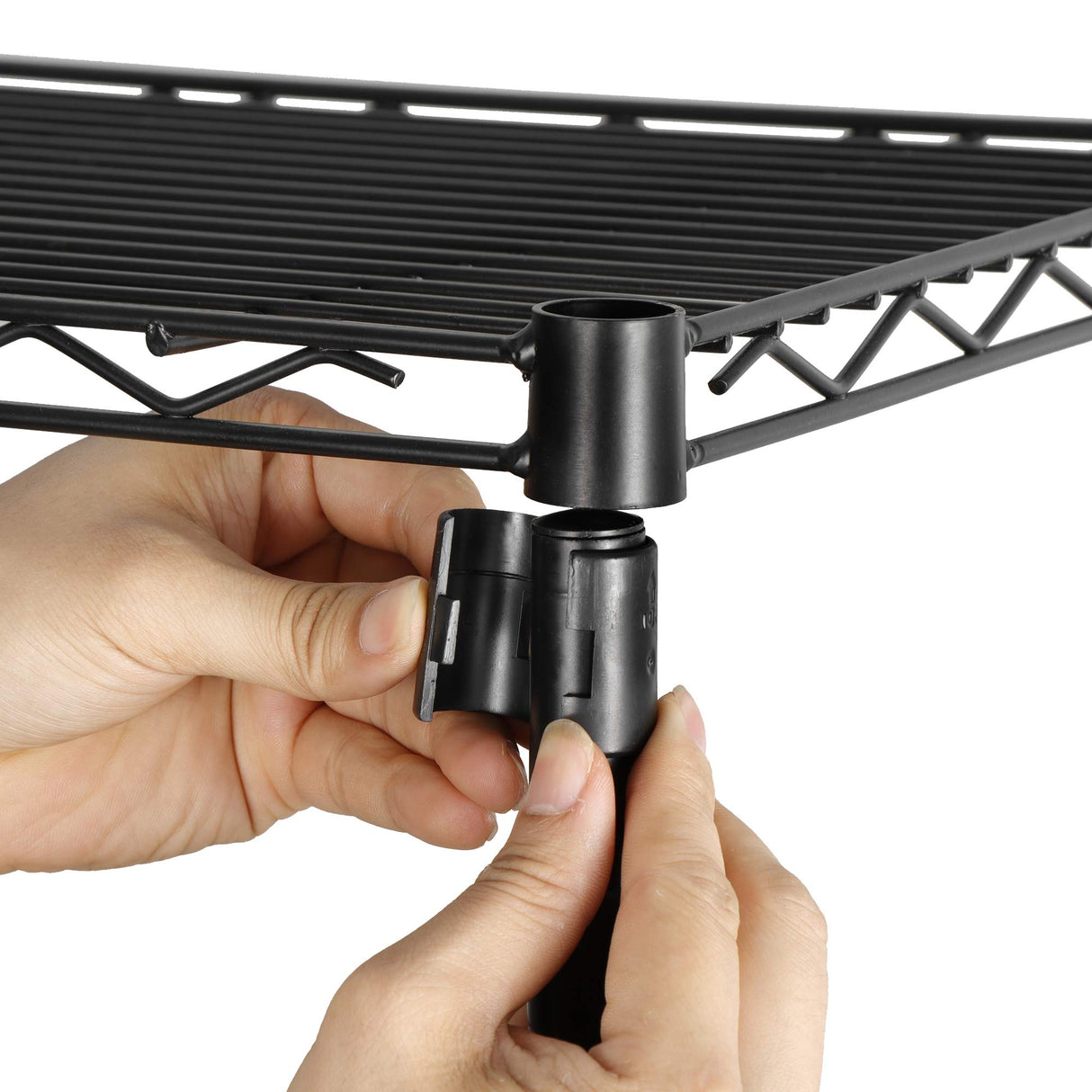 SUPER DEAL Black 4-Shelf Heavy Duty Storage Wire Shelving Unit for Restaurant Garage Pantry Kitchen Garage Rack (36L x 14W x 54H) SUPER DEAL