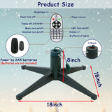 VINCONLIDY Rotating Christmas Tree Stand with Music Function, Remote Controller, Electric Iron 360 Degree Rotation for Hold Up to a 10Ft 60 to 80 Pound Artificial Christmas Tree VINCONLIDY