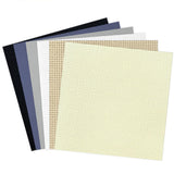 Zhenqing 14CT 12x12 Inch Aida Cloth 6-Pack (6 Colors) – Premium Cotton Cross Stitch Fabric for Beginners & Pros – Pre-Cut Squares for Embroidery, Needlework, DIY Crafts Zhenqing