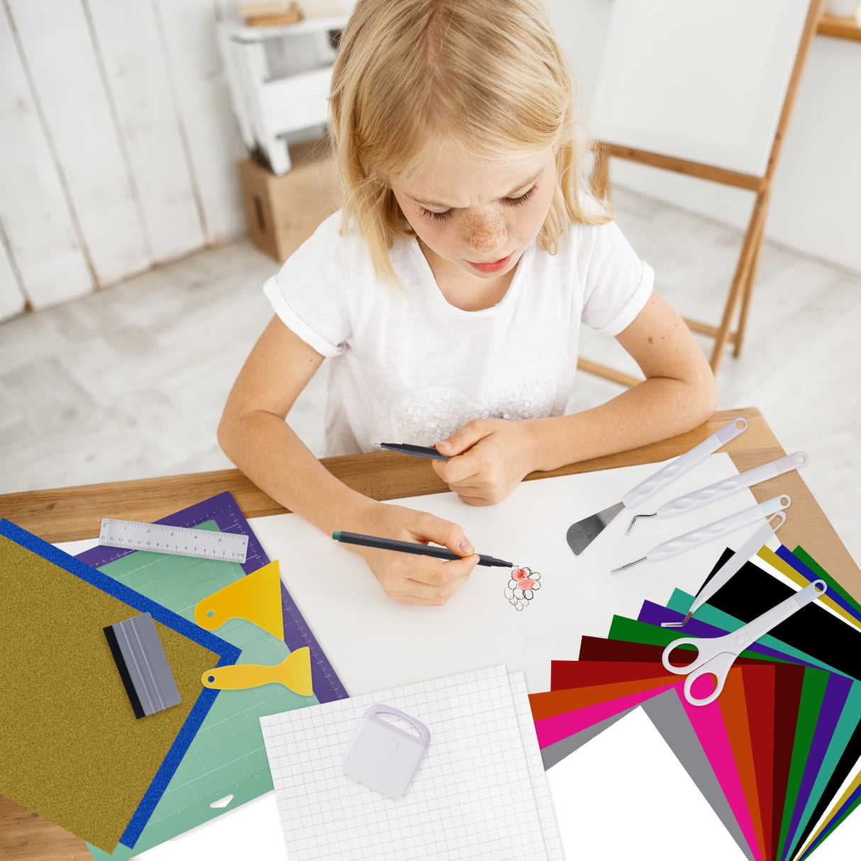 The Ultimate Accessories and Supplies Bundle for Cricut Makers and All Explore Air - The Perfect Bundle/Tool Kit for Beginners, Pros and Skilled Crafters - Instantly Create Amazing Crafting Projects Dimflue