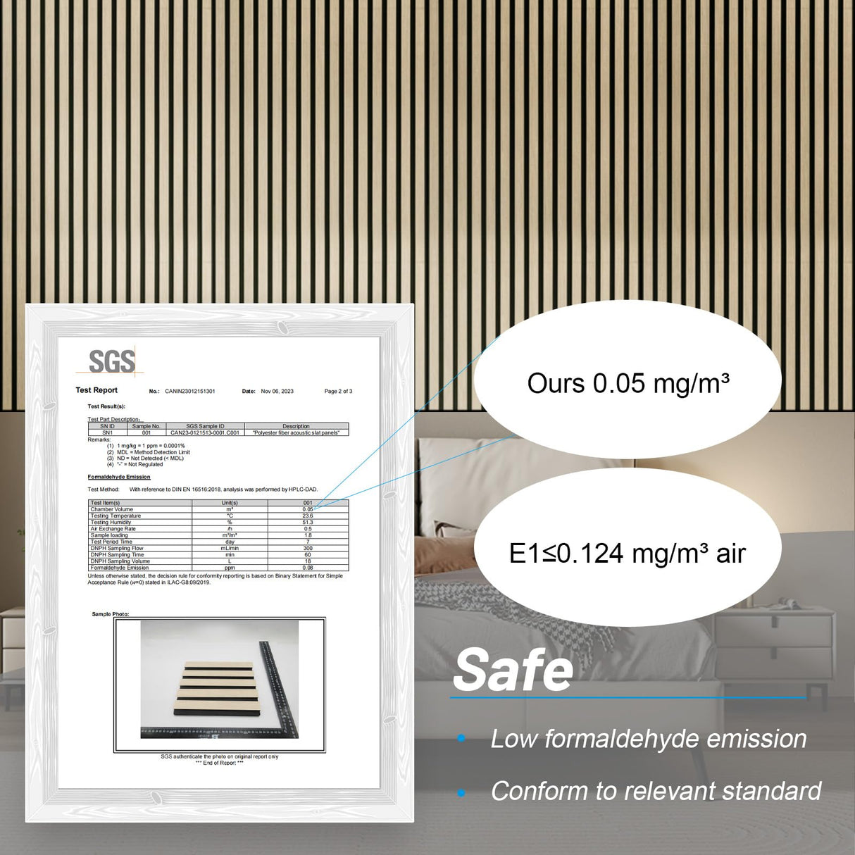 JUWEI DIRECT Wood Slat Acoustic Panels – 3D Textured Wall Panels for Noise Reduction & Modern Decor, Soundproof Panels for Bedroom, Office & Home Theater (13# Classic Oak1, 47.2 x 23.6 x 0.7 inches) JUWEI DIRECT