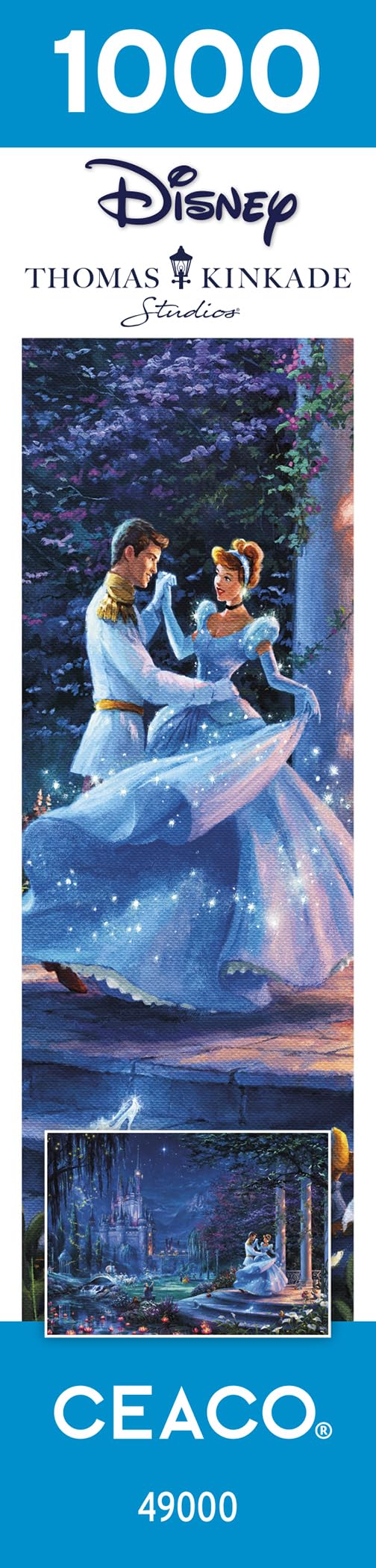 Ceaco - Thomas Kinkade - Disney - Cinderella - Dancing in The Starlight - 1000 Piece Jigsaw Puzzle Ceaco