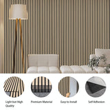 ARTSLAT Acoustic Peel & Stick Wall Panels 4 Pack - Soundproof 3D Wood Slat Paneling for Walls/Ceilings (43"x12.6") Self-Adhesive Interior Decor, Oak ARTSLAT