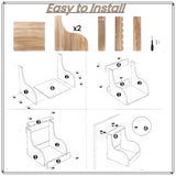 Tlence Single Compartment Hens Nesting Box, 14.5 x 13.75 x 13 Inch Wood Chicken Laying Eggs Box, Large Heavy Duty Chicken Coop Nest Box Accessories for Duck Birds Poultry, Easy Assembly Tlence
