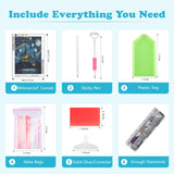 SENQAO Starry Night Castle Diamond Painting Kits for Adults - Full Drill Starry Night Diamond Dots Paintings for Beginners, 12X16 Inch Abstract Sky Diamond Art Kits for Home Wall Decor SENQAO