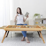 Puzzle Table 2000 Pieces,Jigsaw Puzzle Table with Drawers,41.3"x 29.5"Portable Puzzle Tables for Adults and Teens with Folding Legs RAGOZONERY