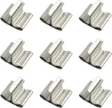 XUANRI 100 PCS Wooden Wick Clips, Wick Sustainer Tabs for Candle Making, Silver XUANRI