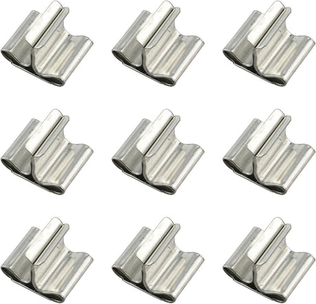 XUANRI 100 PCS Wooden Wick Clips, Wick Sustainer Tabs for Candle Making, Silver XUANRI