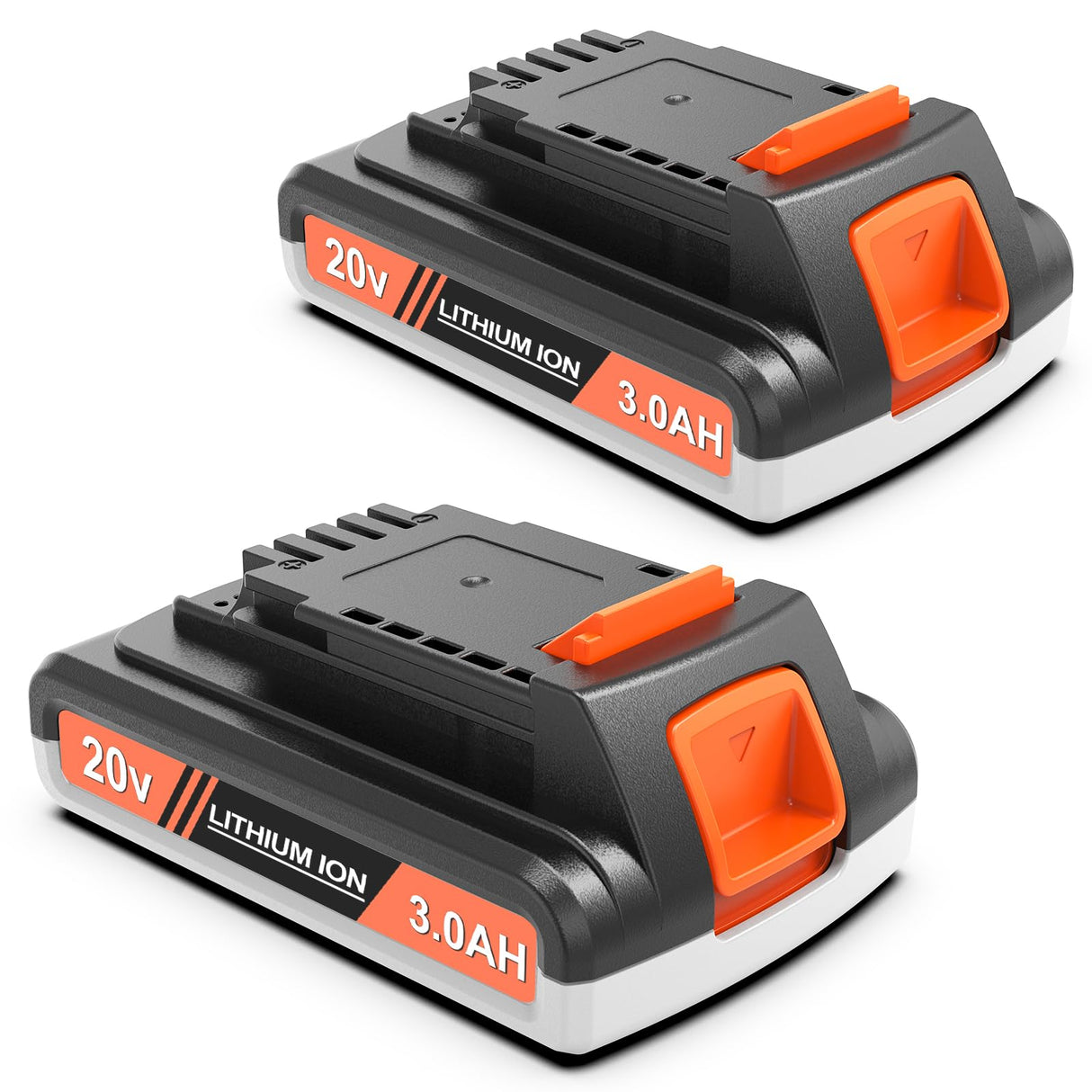 PEYESTEN 2 Pack 3.0Ah 20v Battery Replacement for Black and Decker 20v Max Lithium Battery LBX20, Compatible with All Black and Decker 20v Cordless Power Tools and Charger. PEYESTEN
