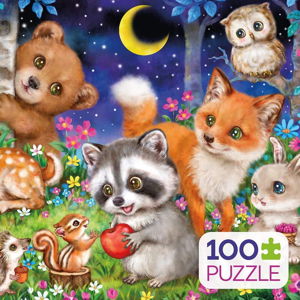 Ceaco - Kayomi Harai - Woodland Friends - 100 Piece Jigsaw Puzzle Ceaco