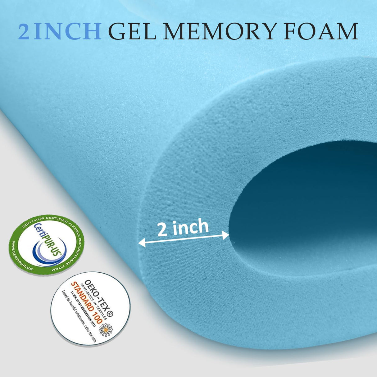 Vomiliku 4 Inch King Mattress Topper Dual Layer,2 Inch Gel Memory Foam Plus 2 Inch Cooling Pillow Top Mattress Pad Cover for Back Pain, with 8-21 Inch Deep Pocket Vomiliku