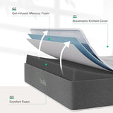 Novilla Queen Mattress, 12 Inch Gel Memory Foam Queen Size Mattress in a Box, Breathable Soft Cover for Cool, Peaceful Sleep, Supportive & Pressure Relieving, CertiPUR-US Certified Novilla