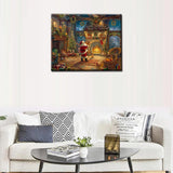 Tucocoo Happy Christmas Paint by Number for Adults Canvas Christmas Celebration Party Painting Kit Include Acrylic Paints&Paintbrush,Christmas Gnome Art Home Wall Decor16x20inch No Frame Tucocoo