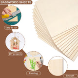 Blisstime 12 Pack 1/16 Basswood Sheets 8 x 12 Inch, 1.5mm Thin Plywood Sheets Balsa Wood Squares for Crafts, Unfinished Wood Blanks for Laser Cutting, Engraving, Wood Burning, Painting Blisstime
