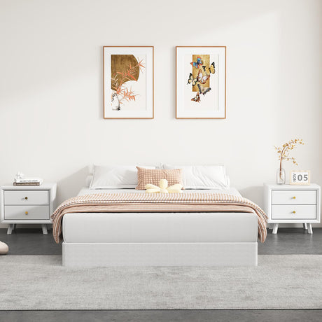 NHODIR Box Spring for Queen Bed, 7 inch Queen Size Box Spring Only, Strong Metal Frame Mattress Foundation, No Noise, Easy Assembly NHODIR