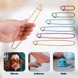 12pcs Knitting Stitch Holders, Handy Yarn Stitch Holder Versatile Knitting Crochet Hook Practical Knitting Needle Holders Colorful Crochet Stitch Holders for Quilting Sewing Knitting (6 Sizes) lasuroa