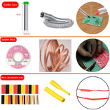 Soldering Iron Kit,90W LED Digital Soldering Gun Kits,Adjustable Temperature Soldering Welding Tool Kit with 5 Solder Iron Tips,Solder Stand,Solder Wire,Desoldering Pump, Tweezers KYZHXVO