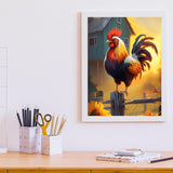 GUAIEUW Fire and Water Phoenix Diamond Painting Kit Handmade Hobbyist Phoenix Diamond Painting 5D Round Diamond Cross Stitch Crafts Wall Decoration Gifts 8x12 inch, WZ8D-0607-01-Phoenix-E2PDIB-MIPHLT GUAIEUW